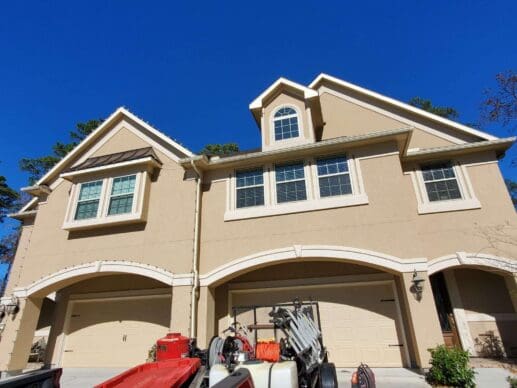 Soft Washing a Stucco Home