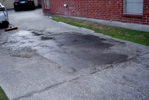 Oil Spill On Driveway